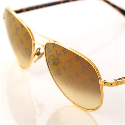 lv mannen zonnebril gold|Sunglasses Collection for Men .